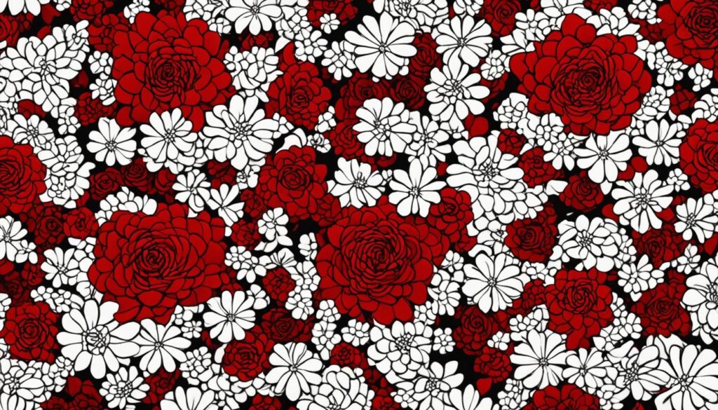 Rode en witte bloemen droominterpretatie